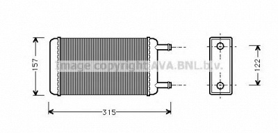 AVA QUALITY COOLING fd6107 -  Теплообменник, отопление салона